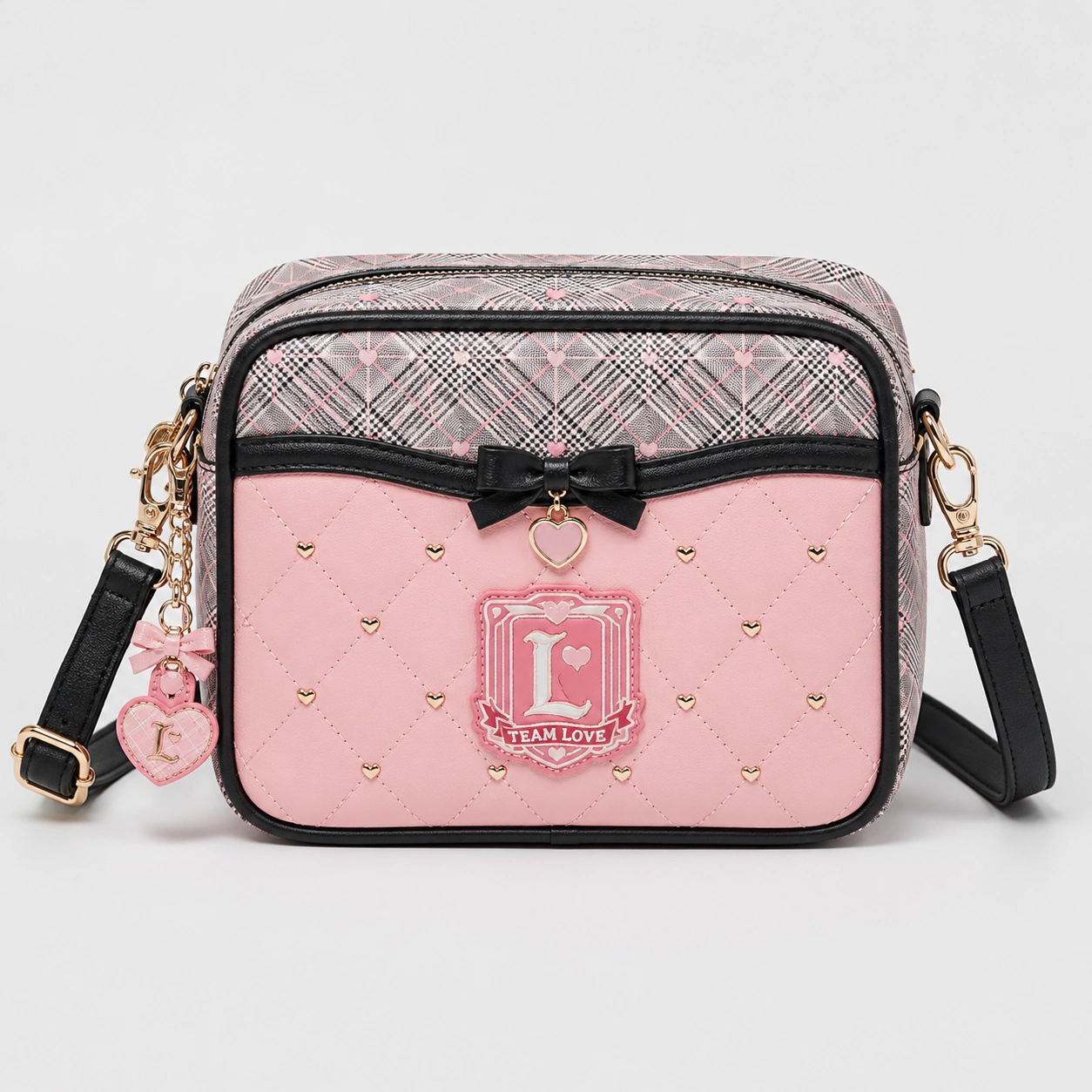 Team Love Quilted Crossbody Bag